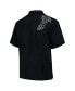 Men's Black Las Vegas Raiders Sport Hibiscus Camp Button-Up Shirt