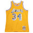 Фото #1 товара Mitchell & Ness 75Th Anniversary Crew Neck Replica Jersey Mens Yellow SMJY1202-