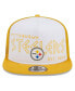 Фото #3 товара Men's White, Gold Pittsburgh Steelers Banger 9FIFTY Trucker Snapback Hat