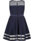 ფოტო #6 პროდუქტის Big Girls Illusion Mesh Bow Front Dress