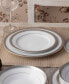 Фото #6 товара Crestwood Platinum Set of 4 Dinner Plates, Service For 4