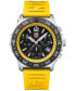 ფოტო #1 პროდუქტის Men's Swiss Chronograph Pacific Diver Yellow Rubber Strap Watch 44mm