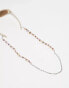 Reclaimed Vintage sunglass chain in faux coral chips and beads