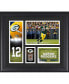 Фото #1 товара Aaron Rodgers Green Bay Packers Framed 15" x 17" Player Collage with a Piece of Game-Used Football