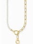Thomas Sabo KE2193-445-14 Ladies necklace freshwater pearls & link chain, adjustable
