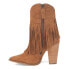 Фото #3 товара Dingo Crazy Train Fringe Embroidery Snip Toe Cowboy Booties Womens Brown Casual