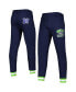 Men's College Navy Seattle Seahawks Blitz Fleece Jogger Pants