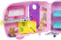 Фото #20 товара Barbie Chelsea Serie, Chelsea Auto und Camper Set mit 10+ Barbie Camping Accessoires, 1x Chelsea Puppe, Teal Auto und Pink Mini Camper, Geschenke für Kinder ab 3 Jahren,FXG90
