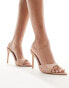 Simmi London Frankie pointed mule sandal in embellished blush