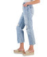 Фото #3 товара Juniors' Button-Fly Ankle Flare-Leg Jeans