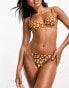 Фото #1 товара We Are We Wear leopard mesh tanga thong in tan