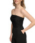 ფოტო #4 პროდუქტის Women's Ruched-Bodice Strapless Jumpsuit