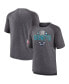 Фото #1 товара Men's Heathered Gray Charlotte Hornets 2022 Noches Ene-Be-A Core Shooting Raglan T-shirt