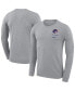 Фото #2 товара Men's Gray Boise State Broncos Logo Stack Legend Performance Long Sleeve T-shirt