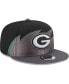 Men's Black Green Bay Packers Tidal Wave 9FIFTY Snapback Hat