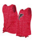 Фото #1 товара Women's Red Atlanta Falcons Space Dye Tie-Back Tank Top