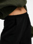 Фото #4 товара ASOS DESIGN Petite wide leg jersey suit trouser in black