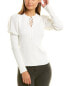 Фото #1 товара Rebecca Taylor Slit Neck Pullover Women's White Xl