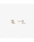 ფოტო #1 პროდუქტის Pearl Stud Earrings - Mini Organic Pearl