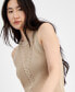 Фото #3 товара Women's Round-Neck Sleeveless Sweater