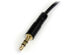 Фото #5 товара StarTech.com 1 ft Slim 3.5mm to Right Angle Stereo Audio Cable - M/M - 3.5mm - Male - 3.5mm - Male - 0.3 m - Black