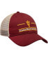 Фото #3 товара Men's Maroon Arizona State Sun Devils Split Bar Trucker Adjustable Hat