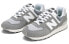 Кроссовки беговые New Balance NB 574 спортивные для мужчин и женщин, серый белый 42.5 - фото #3