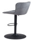 46" Steel, Polyester Tarley Adjustable Base Bar Chair