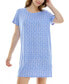 Women's Printed Short-Sleeve Sleepshirt