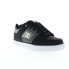 Фото #4 товара DC Pure 300660-KWA Mens Black Leather Lace Up Skate Inspired Sneakers Shoes
