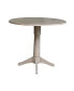 Фото #1 товара 42" Round Dual Drop Leaf Pedestal Table