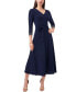 ფოტო #1 პროდუქტის V-Neck Beaded Midi Dress