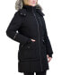 Фото #3 товара Women's Faux-Fur-Trim Hooded Puffer Coat