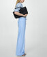 Фото #10 товара Women's Linen-Blend Elastic Waist Trousers