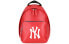 Фото #1 товара Спортивная сумка MLB с диагональным логотипом, красная