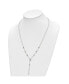 Фото #2 товара Chisel polished Triangles Cable Chain Necklace Y Necklace