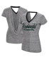 ფოტო #1 პროდუქტის Women's Heather Black Brad Keselowski Halftime Back Wrap T-shirt