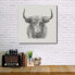 Фото #2 товара Black Bull Gallery-Wrapped Canvas Wall Art - 16" x 16"
