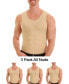 Фото #2 товара Men's Big & Tall Insta Slim 3 Pack Compression Muscle Tank T-Shirts