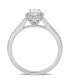 Фото #3 товара Oval Certified Diamond (3/4 ct. t.w.) Halo Engagement Ring in 14k White Gold