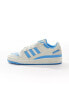 adidas Originals Forum Low CL trainers in ivory and blue