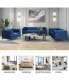 Фото #5 товара 85.5" Velvet Upholstered Sofa With Sturdy Metal Legs, Modern Sofa Couch With Button Tufted
