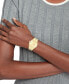 ფოტო #4 პროდუქტის Women's Multifunction Gold-Tone Stainless Steel Bracelet Watch 38mm