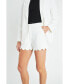 ფოტო #1 პროდუქტის Women's Scallop Hem Shorts