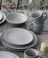 Фото #10 товара ColorTrio Coupe 16 Piece Dinnerware Set, Service for 4