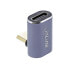 Фото #2 товара InLine USB4 Adapter - USB-C male/female top/bottom angled - aluminium - grey