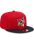 Фото #4 товара Men's Red, Navy Portland Sea Dogs Marvel x Minor League 59FIFTY Fitted Hat