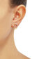 ფოტო #2 პროდუქტის Diamond Interlocking Circle Stud Earrings (1/10 ct. t.w.) in 10k Gold