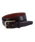 ფოტო #1 პროდუქტის Men's 35MM Pebble Grain Leather Belt with Gold Buckle