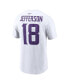 Фото #3 товара Men's Justin Jefferson White Minnesota Vikings Player Name and Number T-shirt